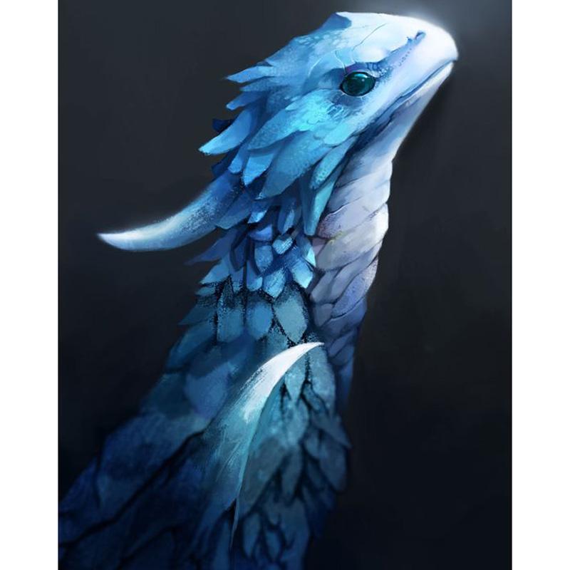 800x800 Blue Dragon 100% Full Drill Diy Diamond Painting Embroidery 5d - Blue Dragon Painting