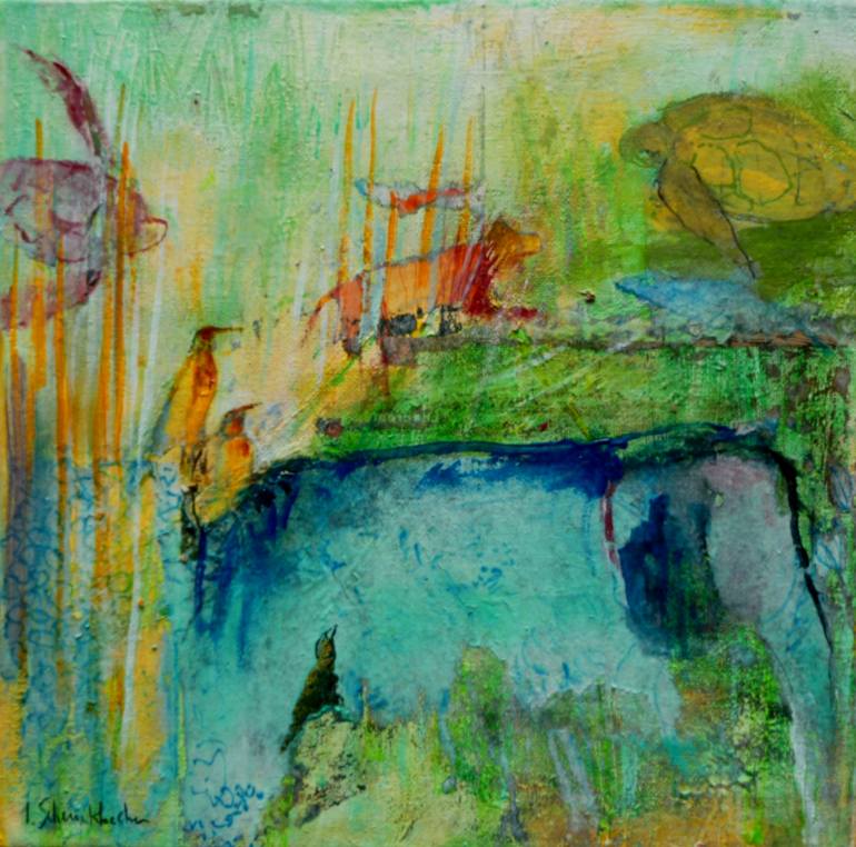 770x762 Saatchi Art Blue Elephant Painting By Isabelle Schenckbecher Quint - Blue Elephant Painting