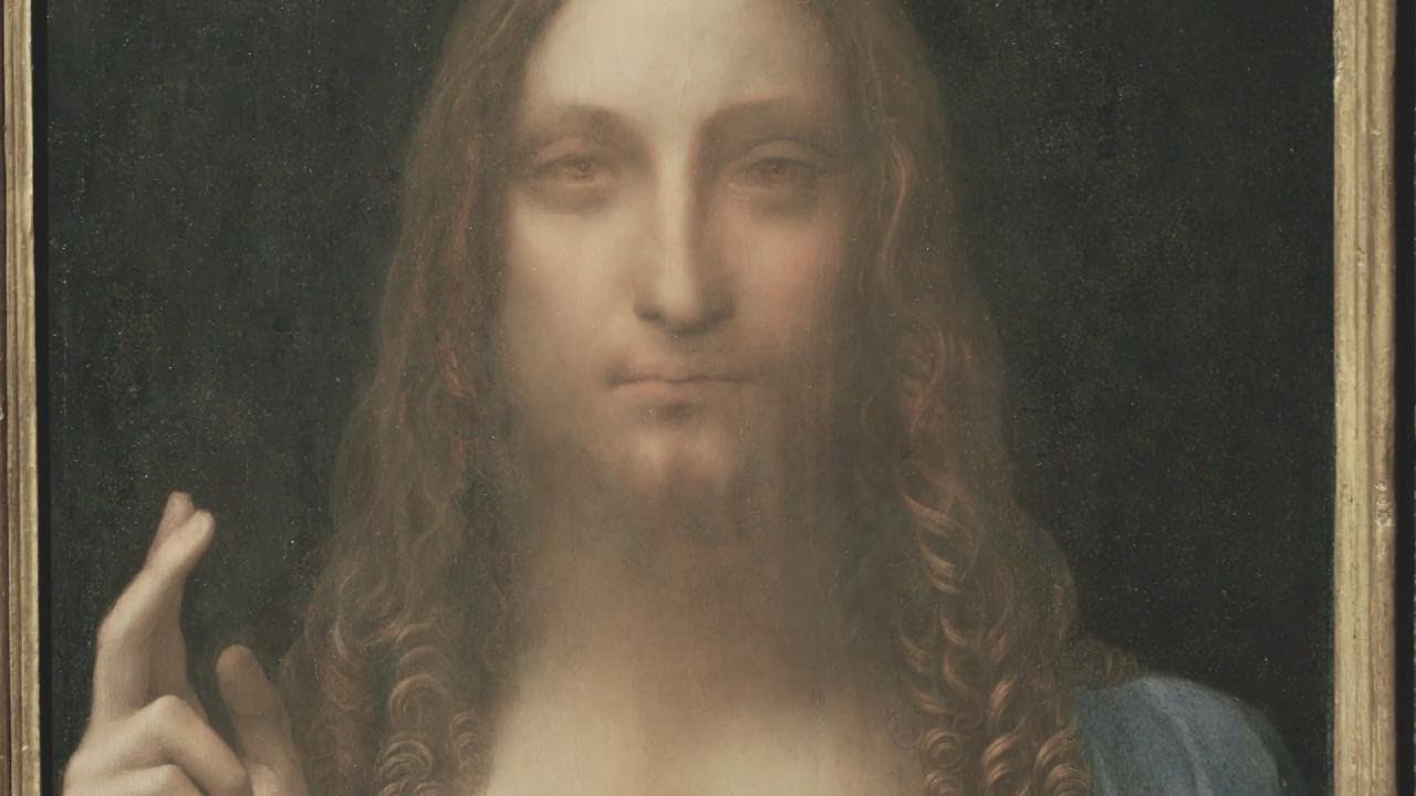 1280x720 Jesus Painting By Leonardo Da Vinci Is One Of The Most Expensive - Blue Eyed Jesus Painting