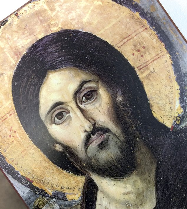 635x708 Jesus Probably Wasn'T Pale, Blue Eyed Nwadg - Blue Eyed Jesus Painting
