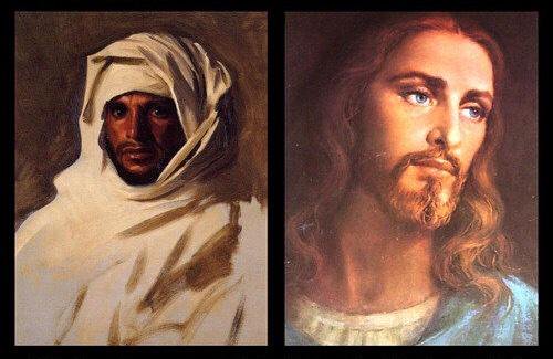 500x325 On Twitter Jesus Was - Blue Eyed Jesus Painting