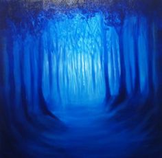 Blue Forest Painting