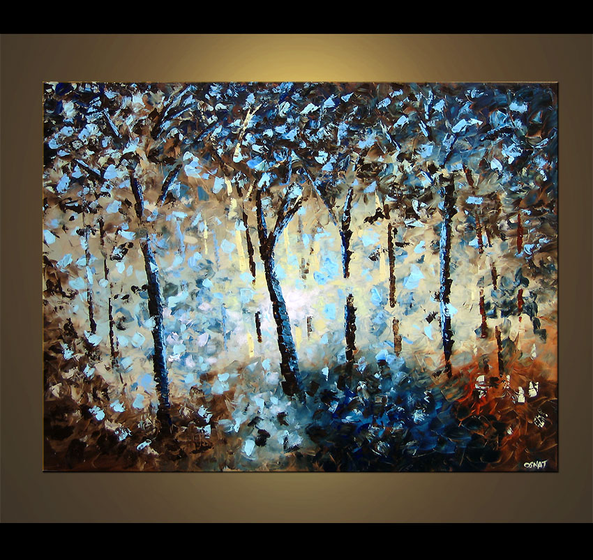 850x803 Painting - Blue Forest Painting
