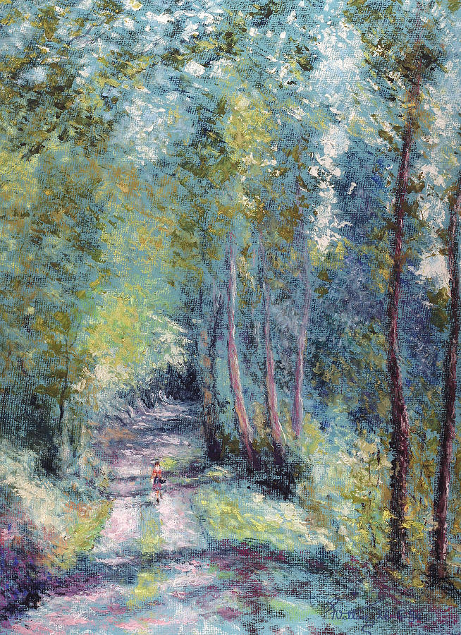 654x900 The Blue Forest Painting By Pierre Vallon - Blue Forest Painting