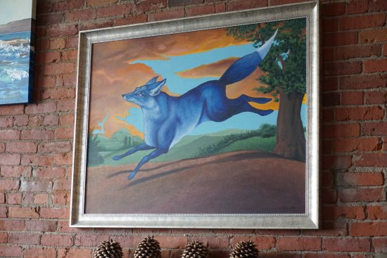 550x367 The Blue Fox! - Blue Fox Painting