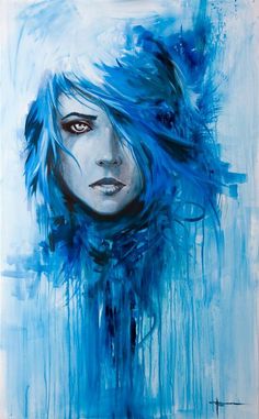 236x381 Maher Art Gallery Misti Pavlov Russian Art That I Love - Blue Girl Painting