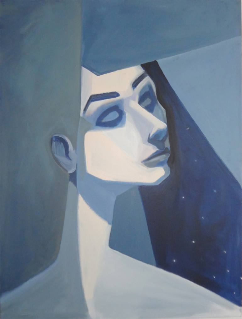 Blue Girl Painting at Explore collection of Blue Girl Painting