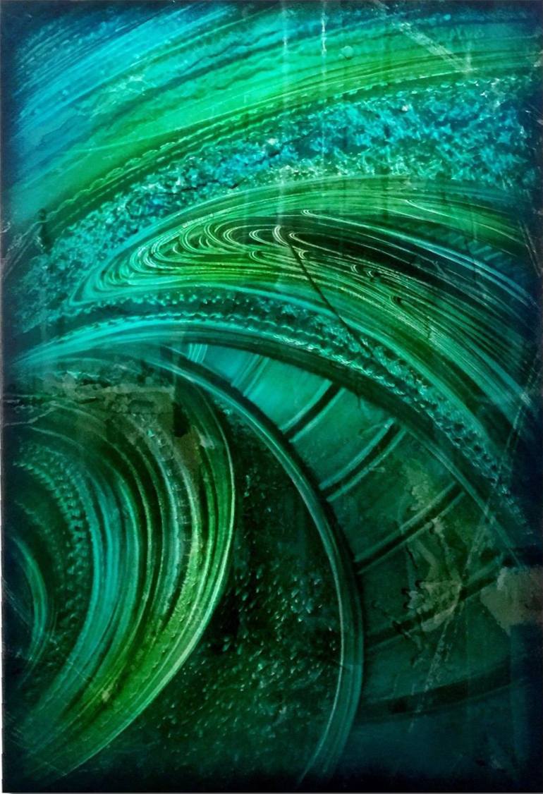 770x1126 Saatchi Art - Blue Green Abstract Painting