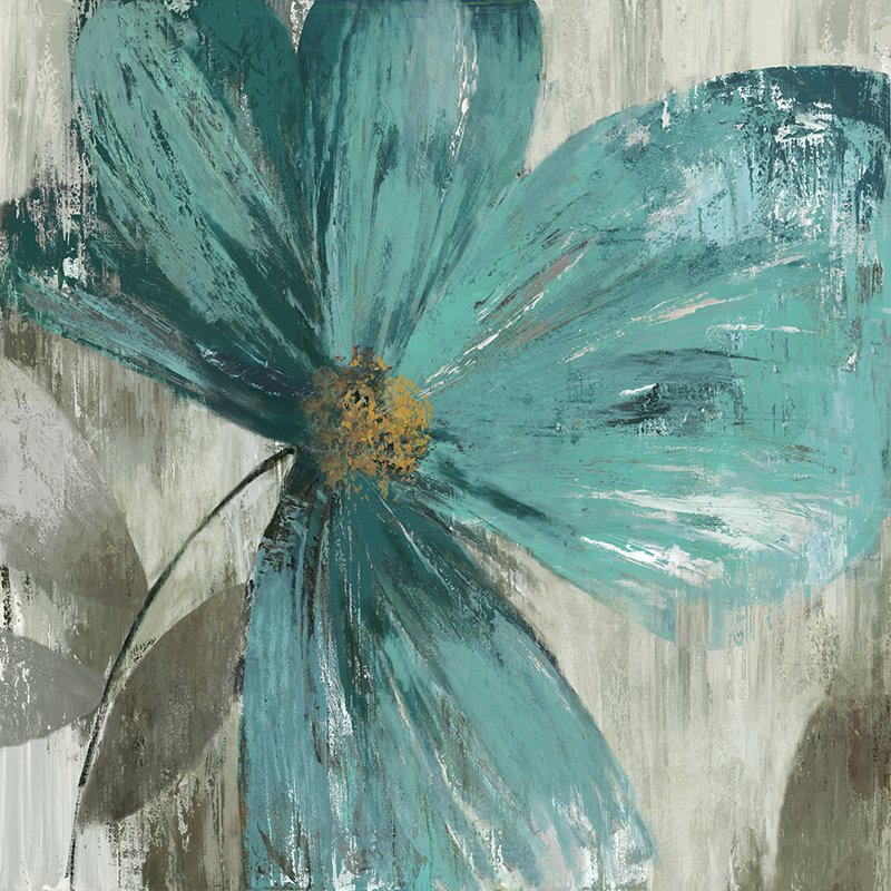 800x800 Gisel Ii' Painting Print Amp Reviews Allmodern - Blue Green Painting