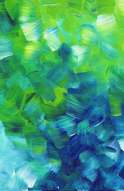 469x725 Blue And Green - Blue Green Painting