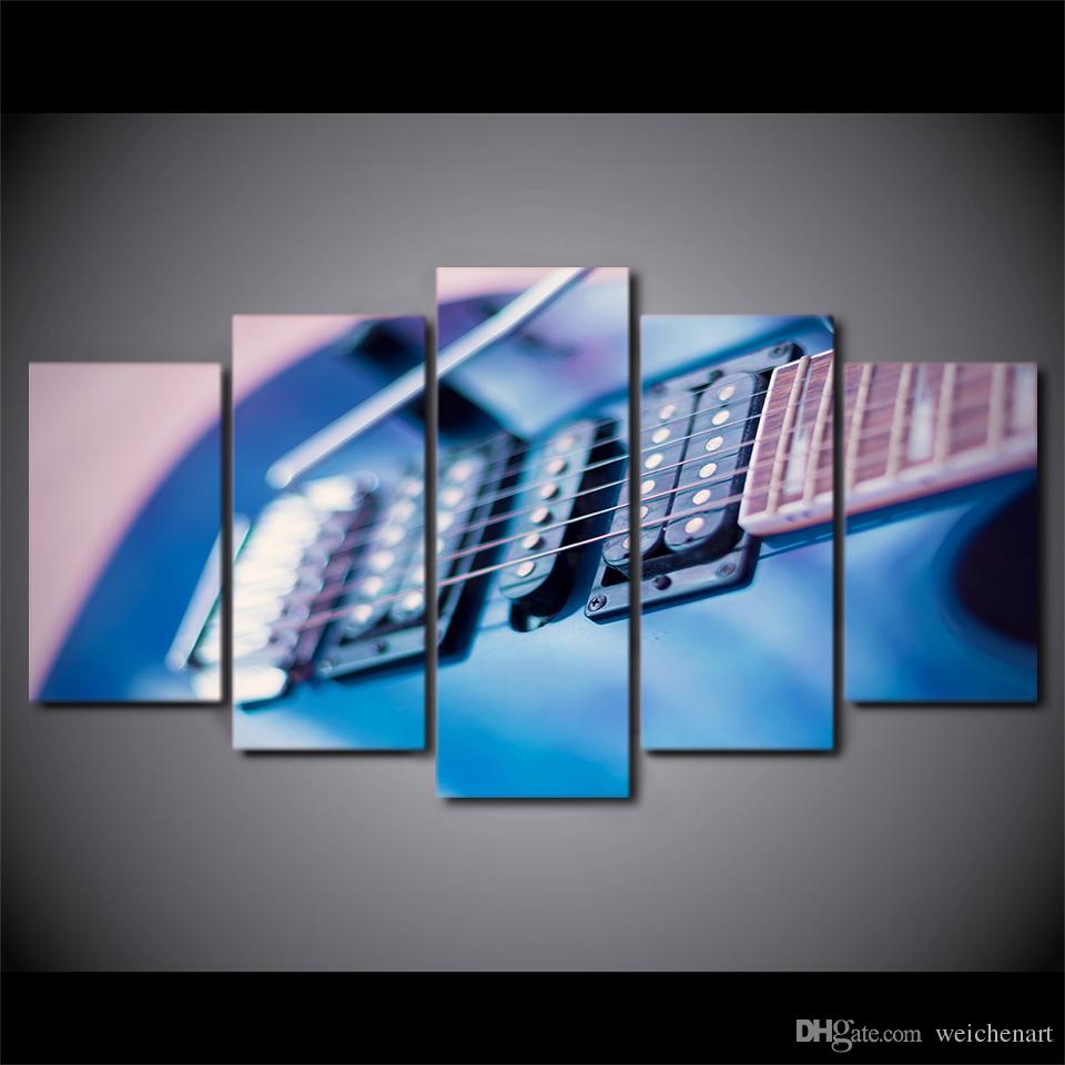 Blue Guitar Painting