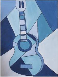 226x301 Ngd Picasso's Blue Guitar - Blue Guitar Painting