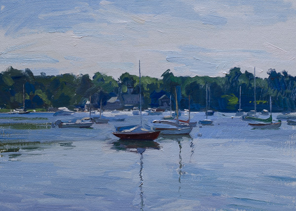 600x428 Cape Cod Paintings Marc Dalessio - Blue Harbor Painting