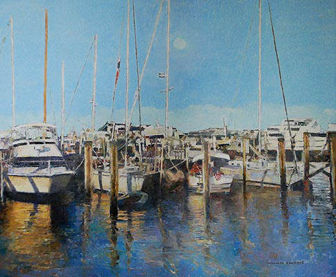 484x400 Marin Price Galleries - Blue Harbor Painting