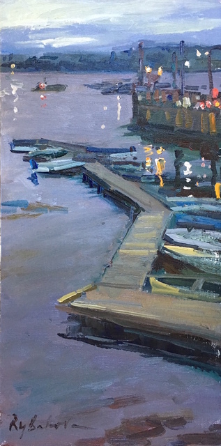 317x640 The Russian American Painting Alliance Grenning Gallery Artsy - Blue Harbor Painting