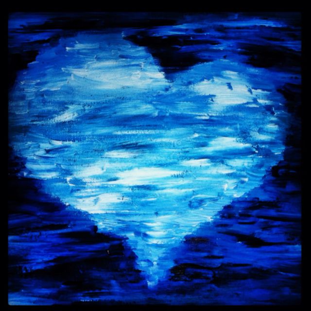 640x640 1656 Best Bless Her Heart Images On Good Ideas - Blue Heart Painting