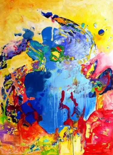 375x515 18. Blue Heart Heart Art, Saatchi Art And Saatchi - Blue Heart Painting