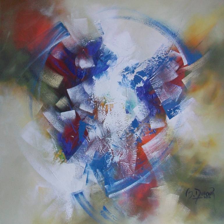 770x770 Saatchi Art Blue Heart Painting By Beatriz Dufour - Blue Heart Painting