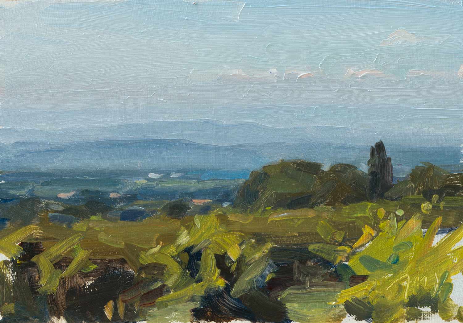 1500x1047 Daily Paintings Blue Hills Postcard From Provence - Blue Hill Painting