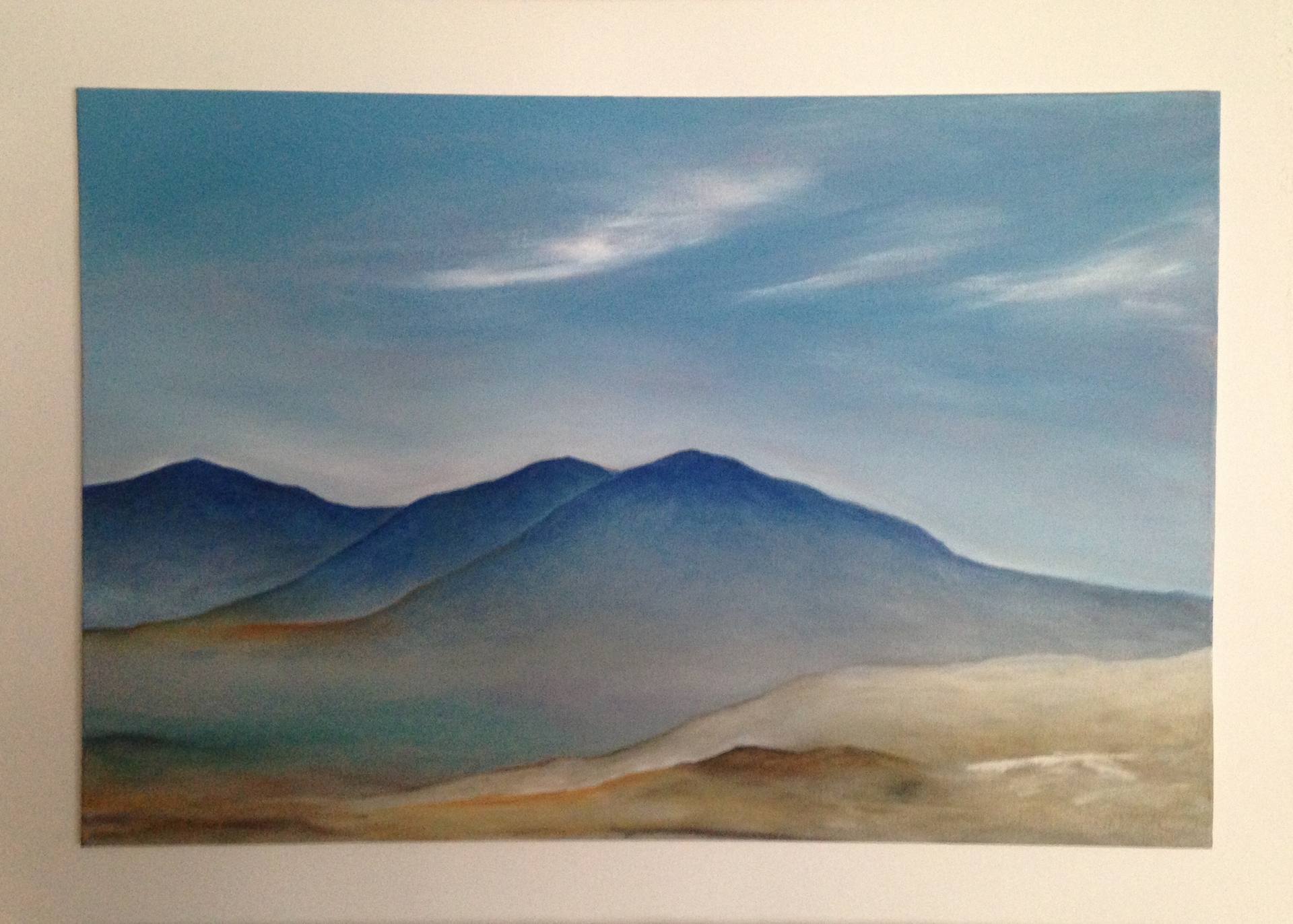 1920x1372 Saatchi Art Blue Hills Painting By Orfhlaith Egan - Blue Hill Painting