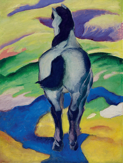 400x530 Blue Horse Ii By Franz Marc - Blue Horse Painting