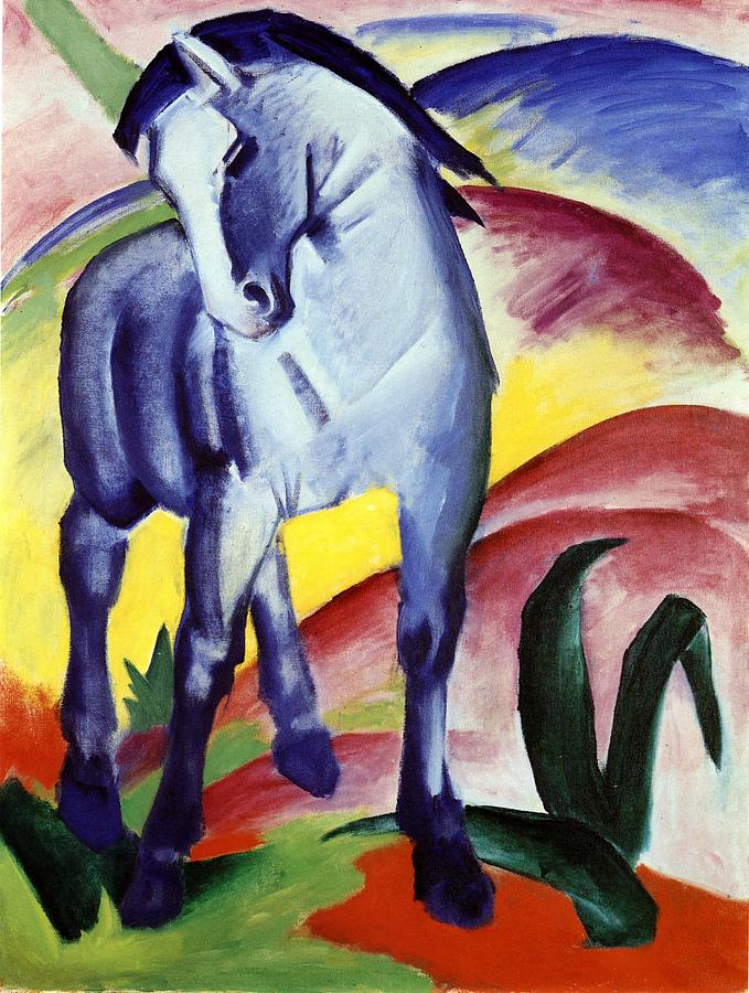 679x900 Blue Horse Painting By Franz Marc - Blue Horse Painting