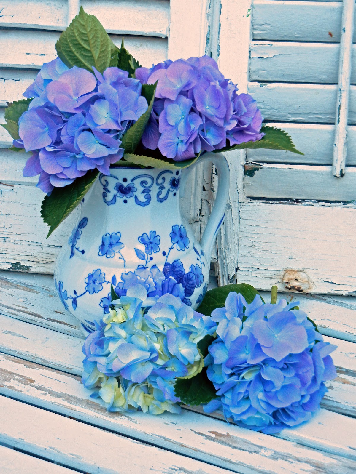 1200x1600 My Painted Garden Painting Blue Hydrangeas - Blue Hydrangea Painting