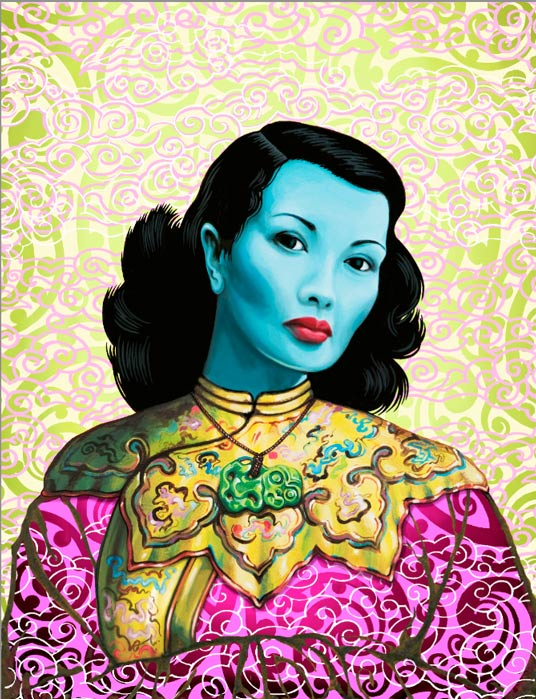 536x699 Blue Lady - Blue Lady Painting