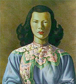 254x280 Tretchikoff - Blue Lady Painting