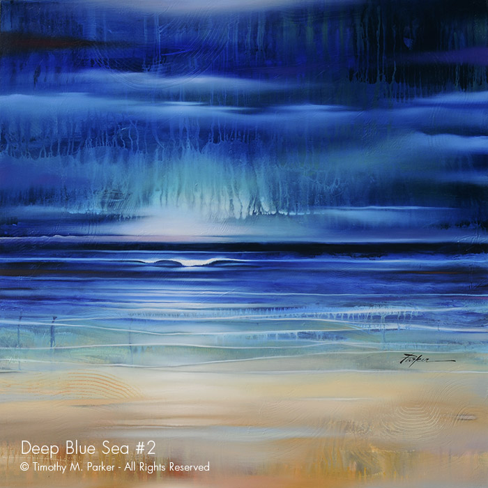 700x700 Contemporary Landscapes, Modern Seascapes, Naples Fl Art Gallery - Blue Landscape Painting