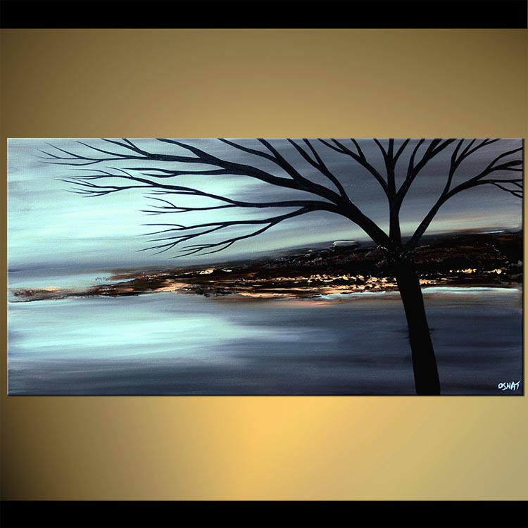 750x750 Painting - Blue Landscape Painting