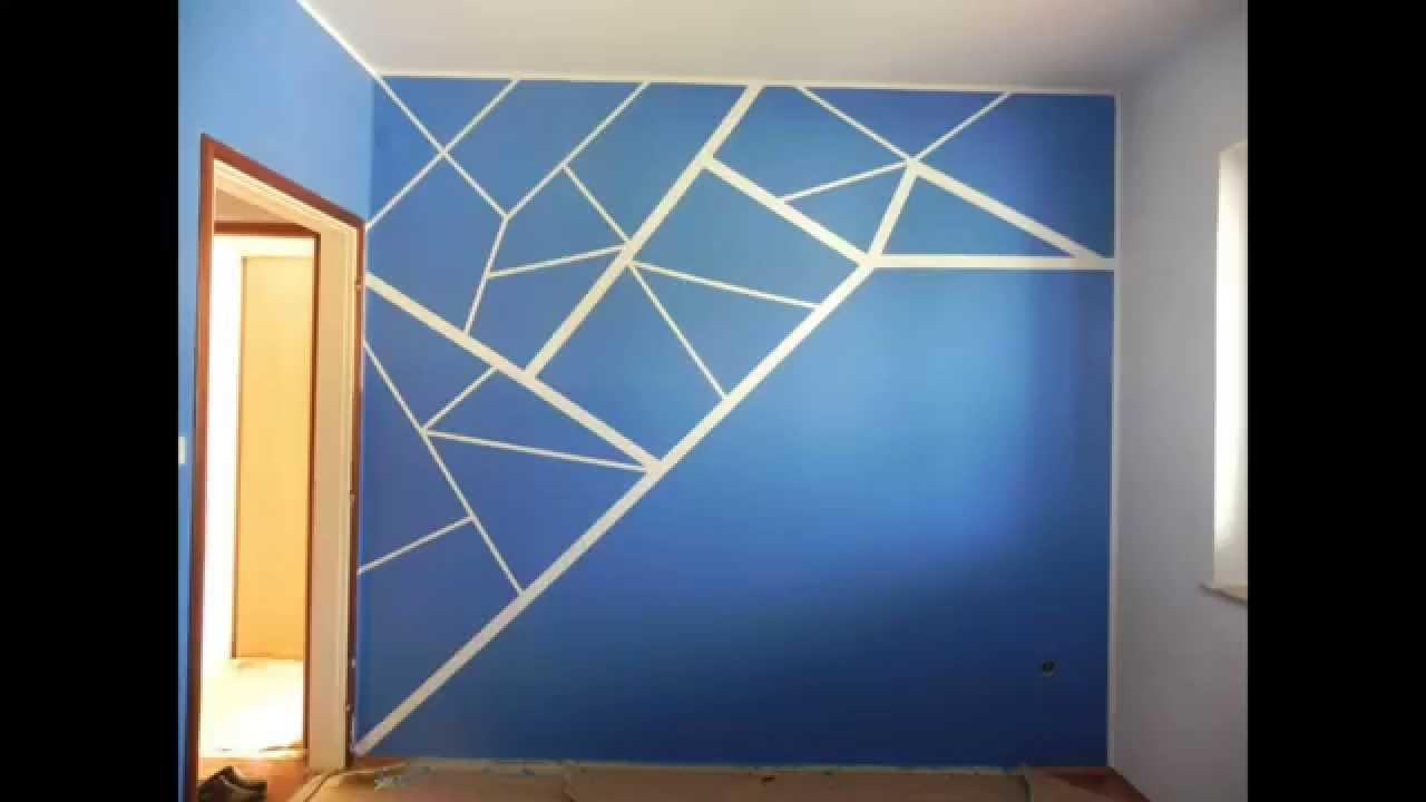 1280x720 How To Paint Your Room Very Cool - Blue Line Painting