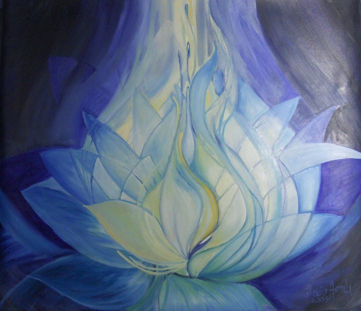 720x622 Blue Lotus 70x80 Cm Oil On Canvasltbr Gt To Order This Painting - Blue Lotus Painting