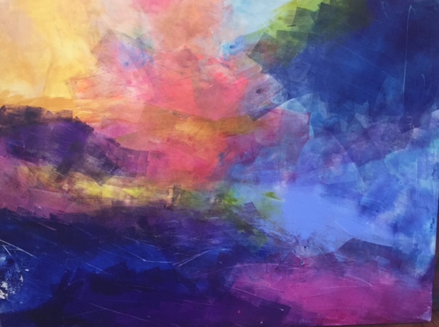 640x476 Blue Lotus Art - Blue Lotus Painting