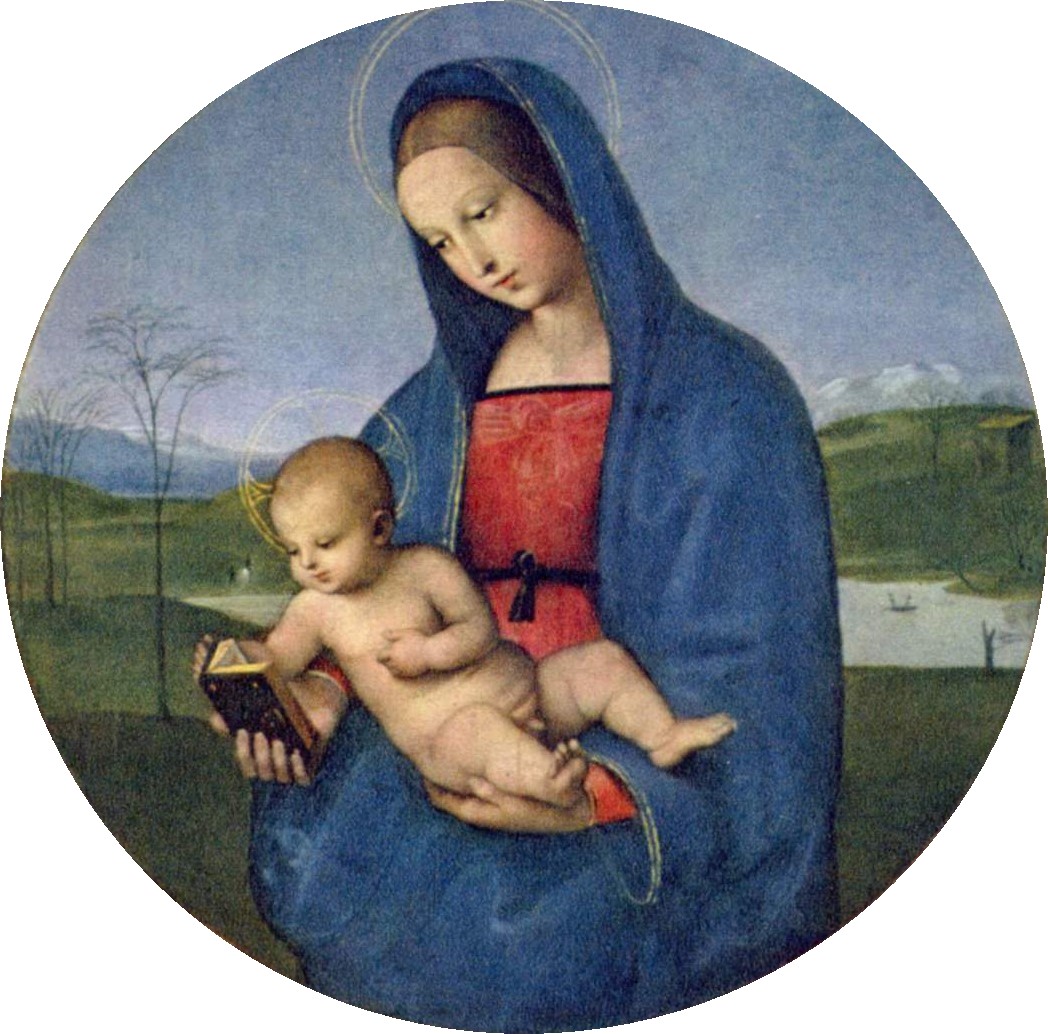 1048x1034 Conestabile Madonna - Blue Madonna Painting