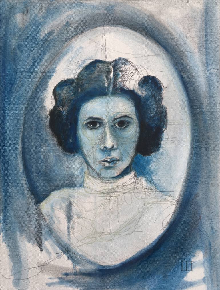 770x1016 Saatchi Art Blue Madonna Painting By C W Ingraham - Blue Madonna Painting