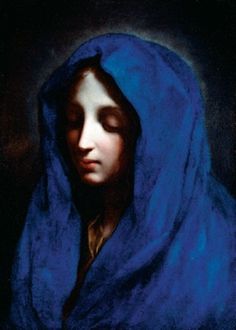 236x330 The Blue Madonna - Blue Madonna Painting