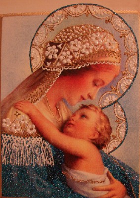 283x400 The Spirit Of Medjugorje Online - Blue Madonna Painting