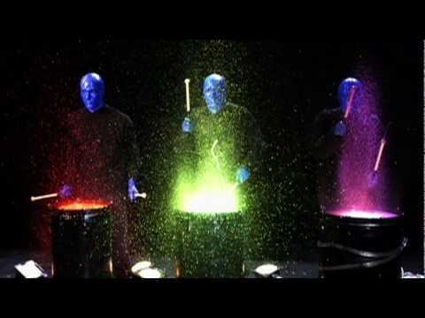 480x360 Time Warp Blue Man Group Paint Drumming - Blue Man Group Painting