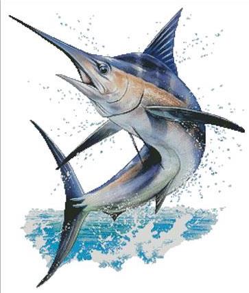 Blue Marlin Painting at PaintingValley.com | Explore collection of Blue ...