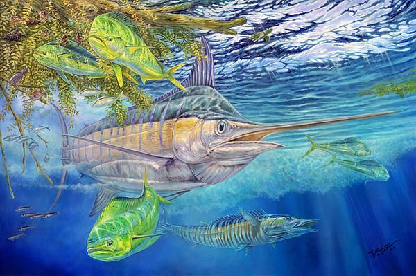 600x399 Blue Marlin Painting - Blue Marlin Painting