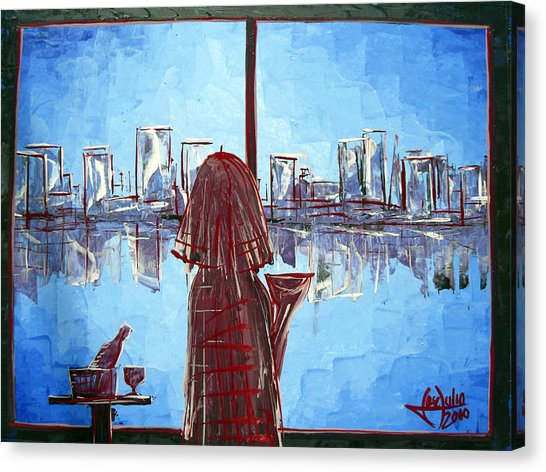 546x472 Blue Monday Painting By Jose Julio Perez - Blue Monday Painting