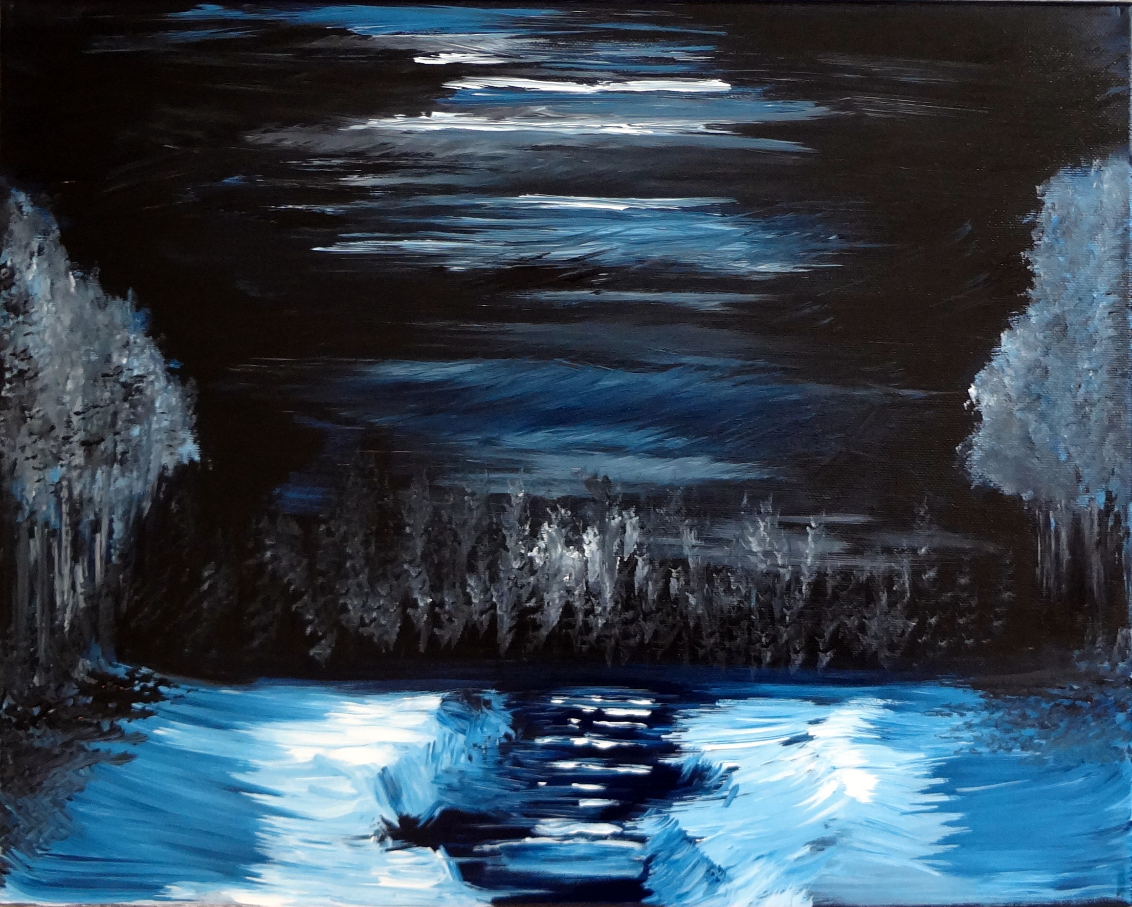 2315x1854 Weekly Painting Week 22 Painting The Night Monochromatic Painting - Blue Monochromatic Painting