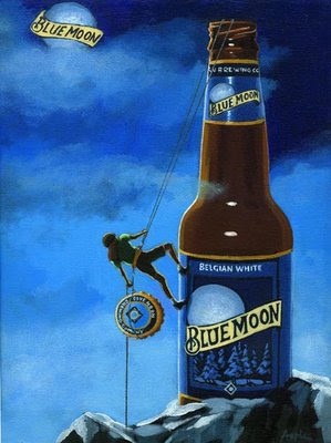 299x400 Painting A Day Art Blog - Blue Moon Beer Painting