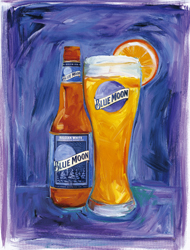 190x250 Blue Moon - Blue Moon Beer Painting
