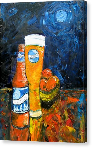 387x622 Blue Moon Beer Canvas Prints Fine Art America - Blue Moon Beer Painting