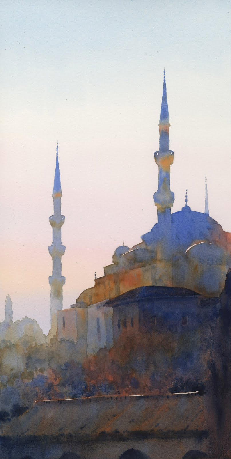 807x1600 Michael Reardon July 2010 - Blue Mosque Painting