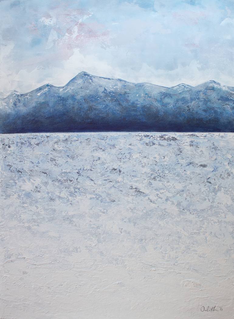 770x1048 Saatchi Art Blue Mountain Painting By Orfhlaith Egan - Blue Mountain Painting