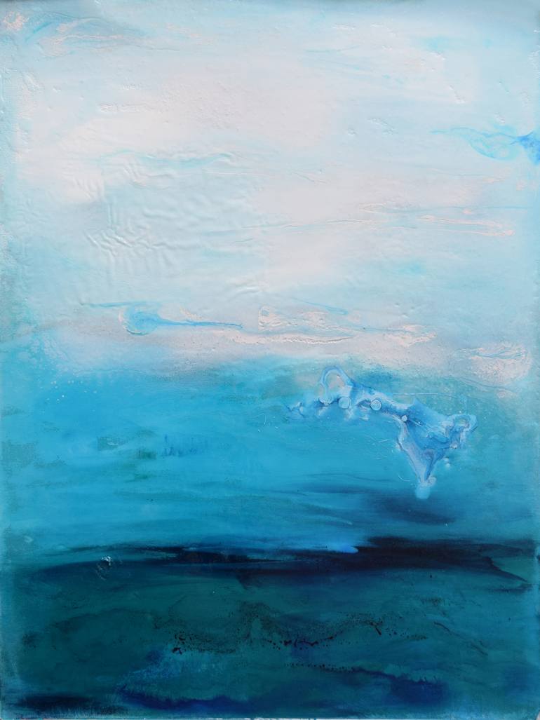 770x1027 Saatchi Art Blue Series Of Abstract Paintings Painting By Anna - Blue Painting