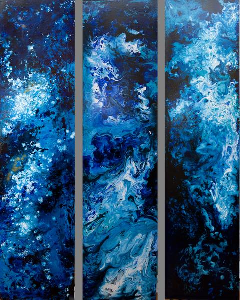 480x600 Amy's Paintings - Blue Painting